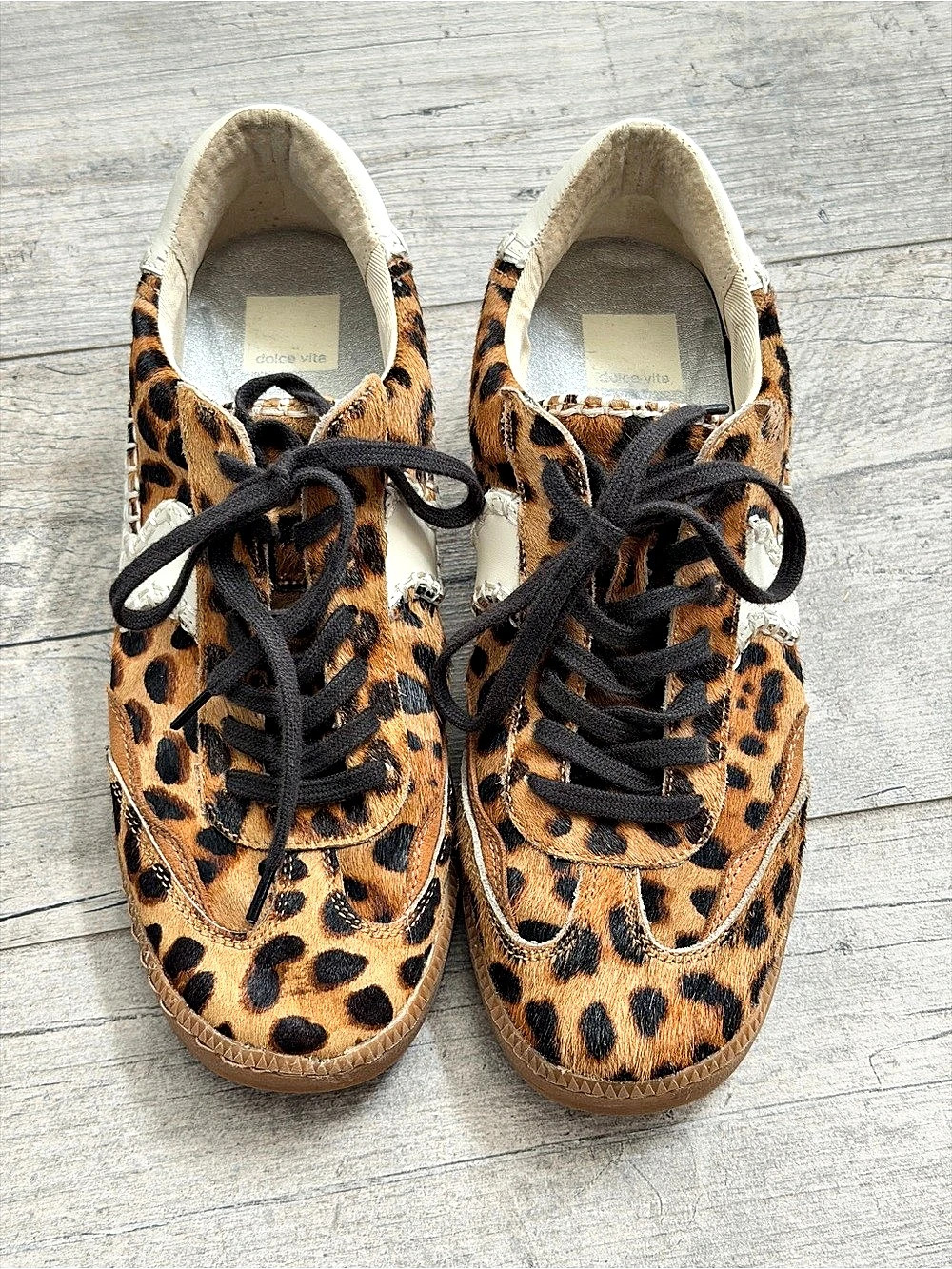 Dolce Vita Notice Stitch Sneaker Leopard Sneakers US 9